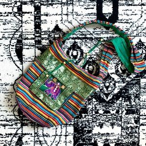 Large MultiColored Boho Bag